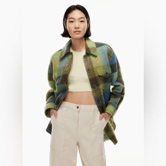 Wilfred free ganna shirt size xs plaid print - Picture 2 of 8